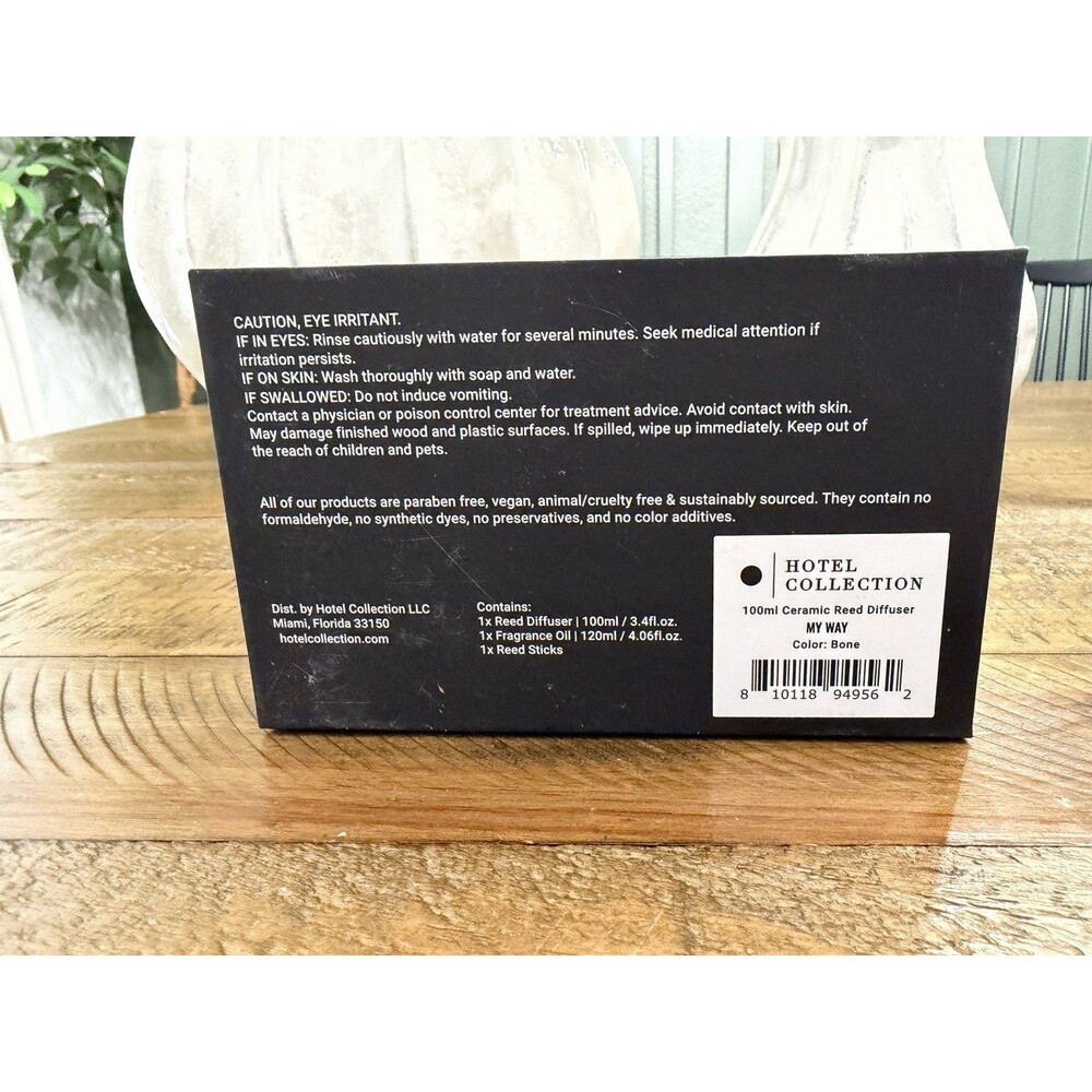 Hotel Collection 100mL Ceramic Reed Diffuser – My Way | Bone $49.95 Retail - Picture 9 of 12